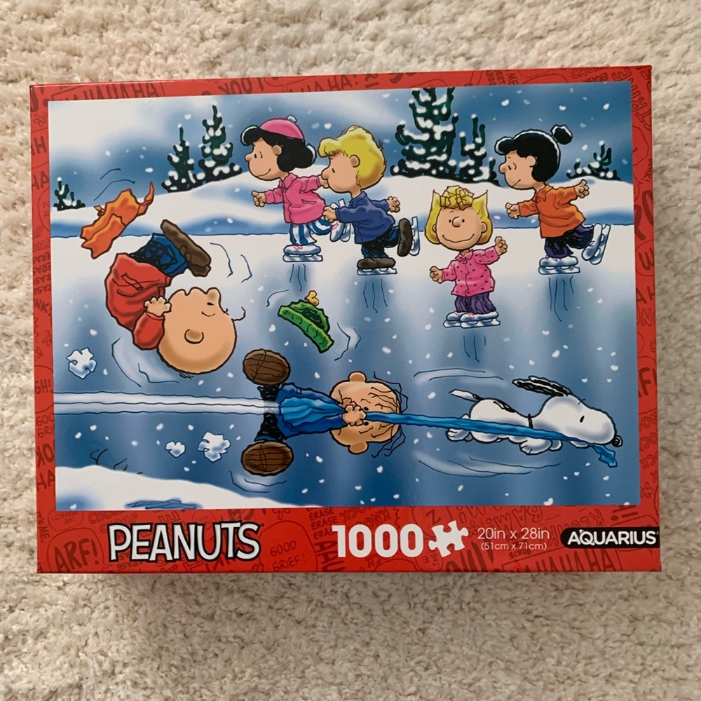 Aquarius Peanuts 1000-Piece Puzzle - Red